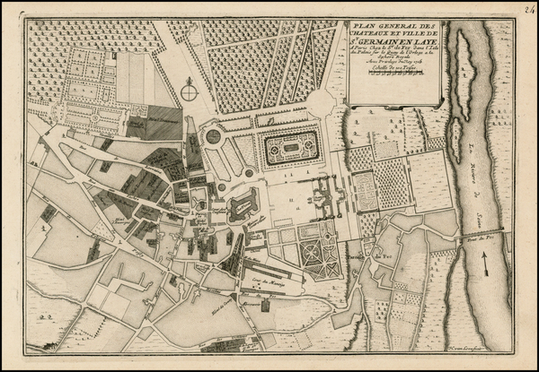 79-France and Curiosities Map By Nicolas de Fer