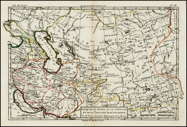 53-Central Asia & Caucasus Map By Rigobert Bonne