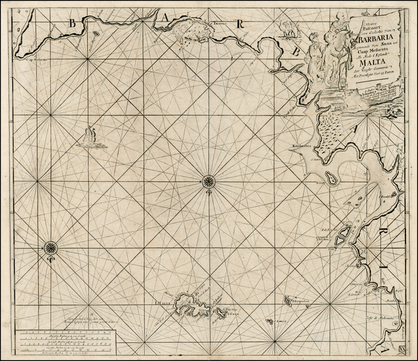 48-Mediterranean, North Africa, African Islands, including Madagascar and Balearic Islands Map By 