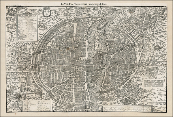 30-France Map By Francois De Belleforest