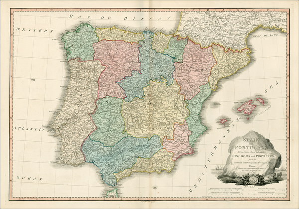 41-Spain and Portugal Map By William Faden