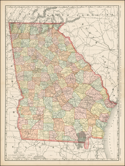 25-Southeast Map By Rand McNally & Company