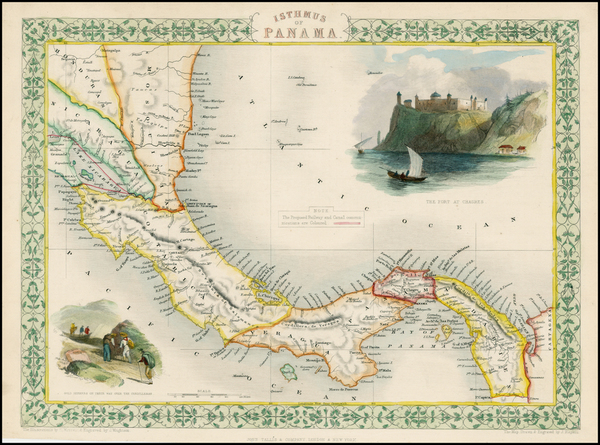 53-Central America Map By John Tallis