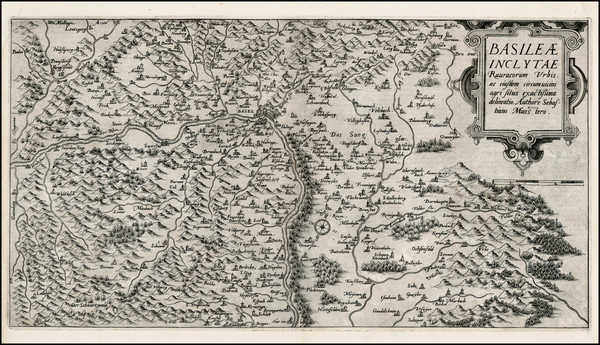 25-Switzerland Map By Gerard de Jode