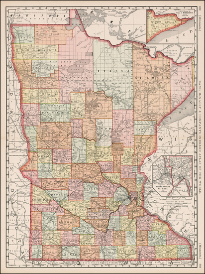 77-Midwest Map By Rand McNally & Company