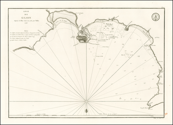 76-Spain Map By Depot de la Marine