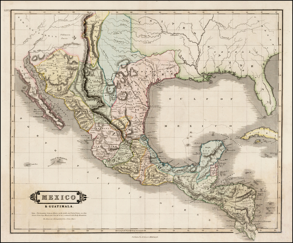 80-Texas, Plains, Southwest, Rocky Mountains and Mexico Map By William Home Lizars