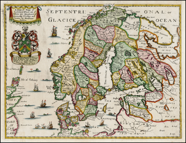 17-Baltic Countries and Scandinavia Map By Richard Blome