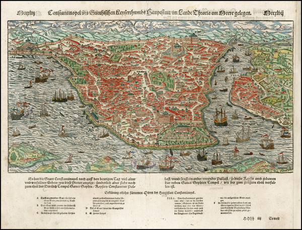 4-Turkey and Turkey & Asia Minor Map By Sebastian Munster