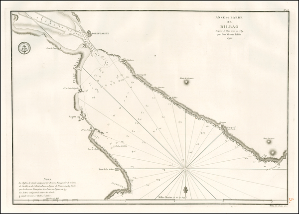 55-Spain Map By Depot de la Marine