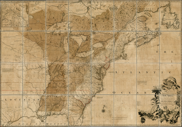 100-United States, New England, Mid-Atlantic, Southeast, Midwest and North America Map By John Mitc