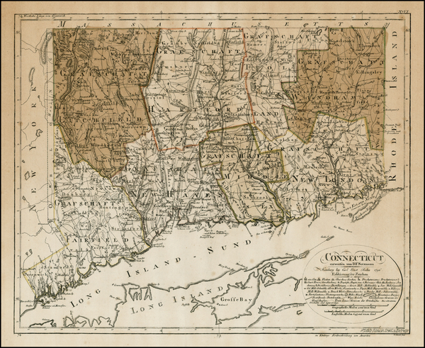 62-New England Map By Daniel Friedrich Sotzmann