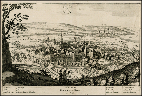 100-Switzerland Map By Pieter van der Aa