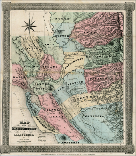 85-California Map By William A. Jackson