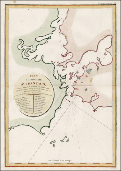 71-California Map By Jean Francois Galaup de La Perouse
