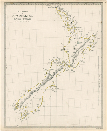 88-New Zealand Map By SDUK