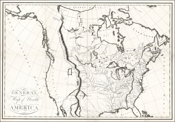 41-Southwest, Rocky Mountains, North America and California Map By Georges Henri Victor Collot