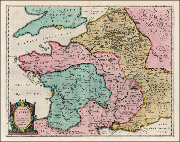 17-France Map By Willem Janszoon Blaeu