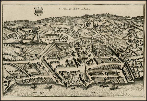 20-Switzerland Map By Pieter van der Aa