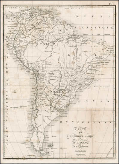 20-South America Map By Pierre Antoine Tardieu