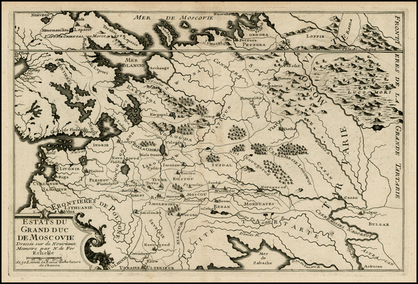 64-Poland, Russia and Ukraine Map By Nicolas de Fer