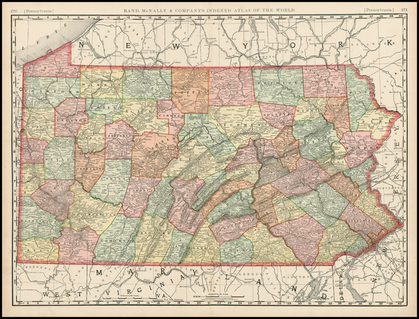 41-Mid-Atlantic Map By William Rand  &  Andrew McNally