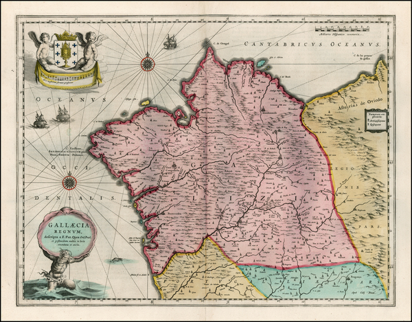 74-Spain Map By Willem Janszoon Blaeu