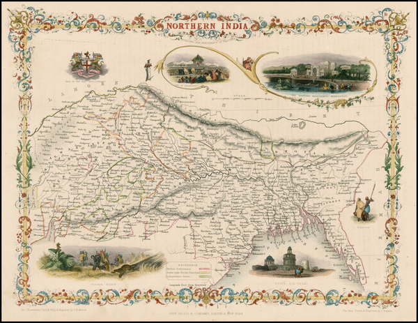 13-India and Central Asia & Caucasus Map By John Tallis