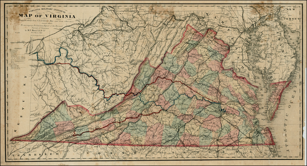 5-Mid-Atlantic and Southeast Map By Matthew Fontaine Maury - Charles L. Ludwig