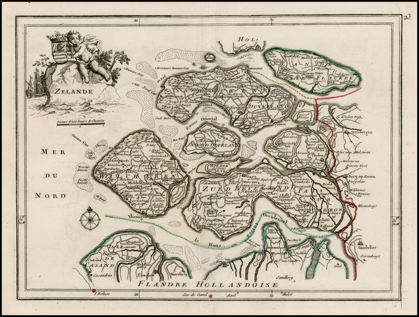 52-Netherlands Map By George Louis Le Rouge