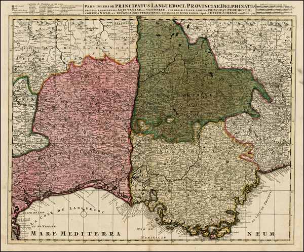 58-France and Italy Map By Peter Schenk