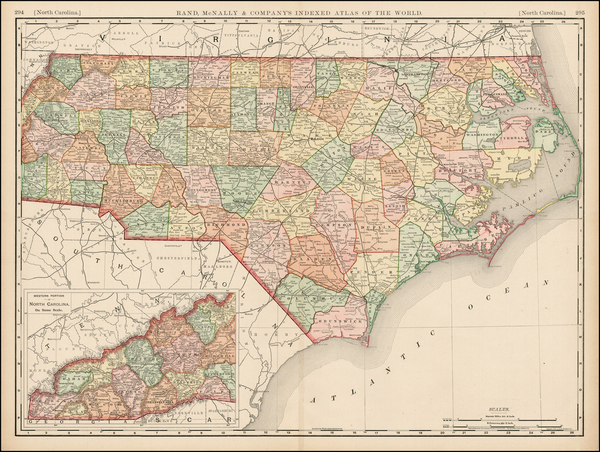 96-Southeast Map By Rand McNally & Company