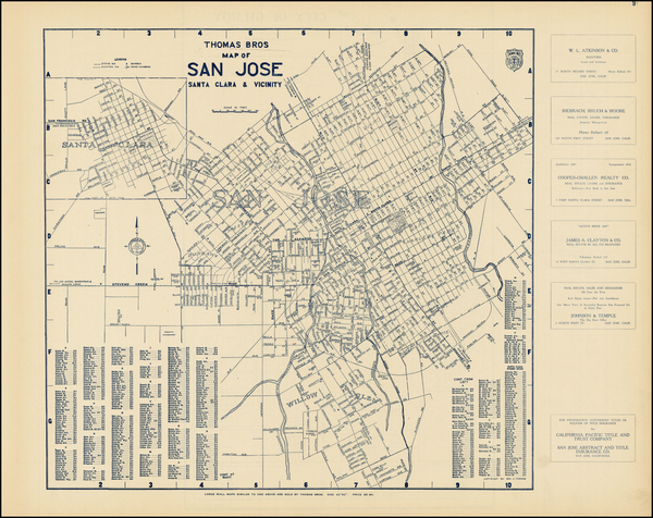 28-California Map By Thomas Brothers