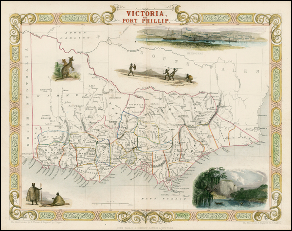 55-Australia Map By John Tallis