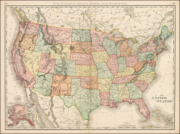 70-United States Map By Rand McNally & Company