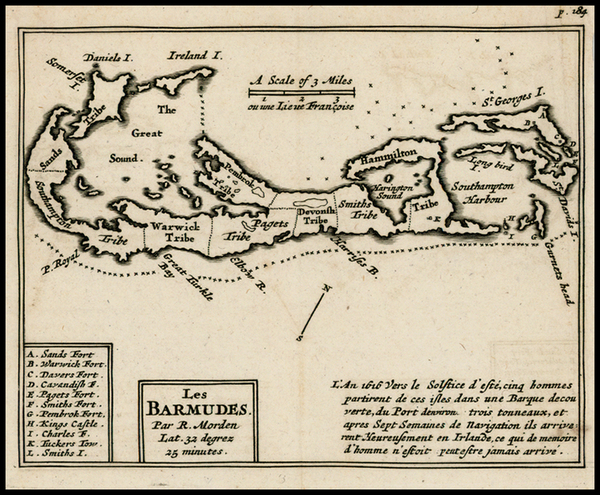 58-Atlantic Ocean and Caribbean Map By Robert Morden - Abraham Wolfgang