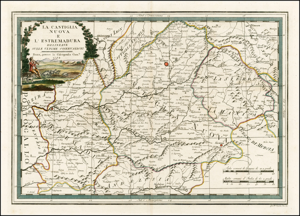 12-Spain Map By Giovanni Maria Cassini