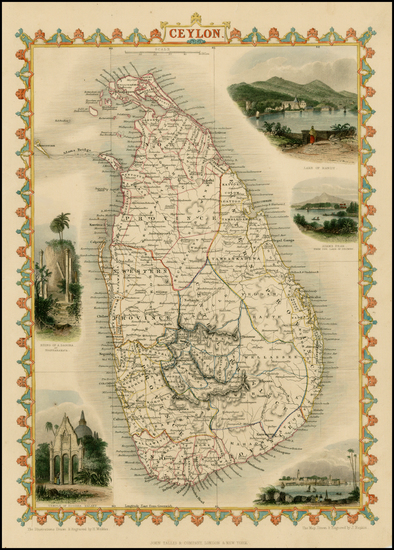 41-India and Other Islands Map By John Tallis