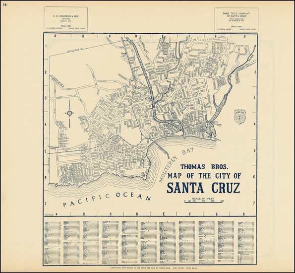 84-California Map By Thomas Brothers