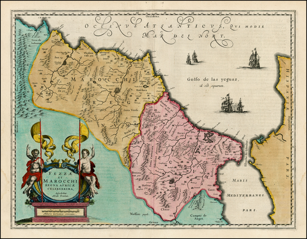 4-North Africa Map By Willem Janszoon Blaeu