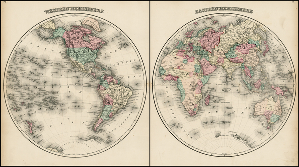 81-World and World Map By O.W. Gray