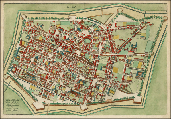 40-Italy Map By Georg Braun  &  Frans Hogenberg