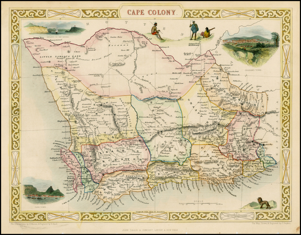 4-South Africa Map By John Tallis