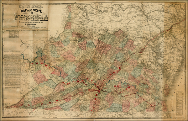 16-Mid-Atlantic and Southeast Map By J.T. Lloyd / Wynkoop & Hallenbeck