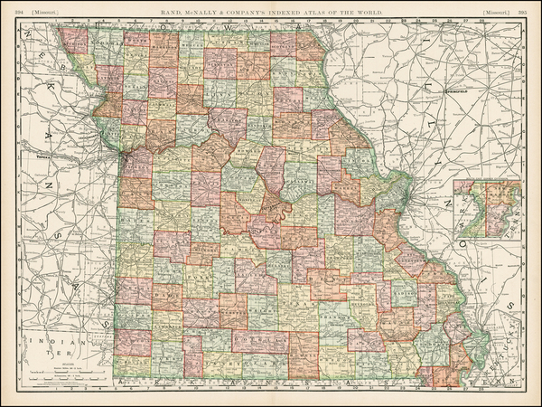 77-Midwest and Plains Map By Rand McNally & Company