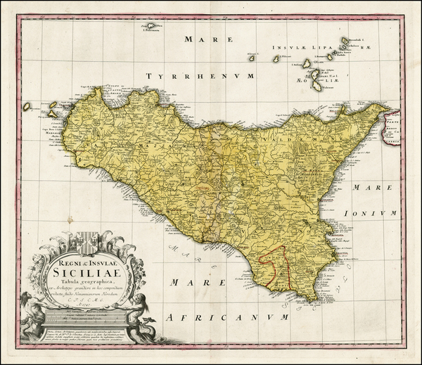 56-Italy and Balearic Islands Map By Homann Heirs