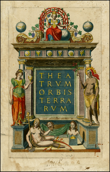 15-Title Pages Map By Abraham Ortelius