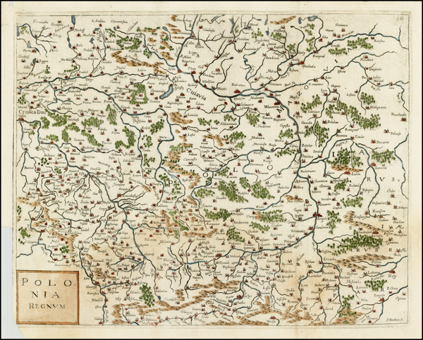 47-Poland Map By Gaspar Bouttats