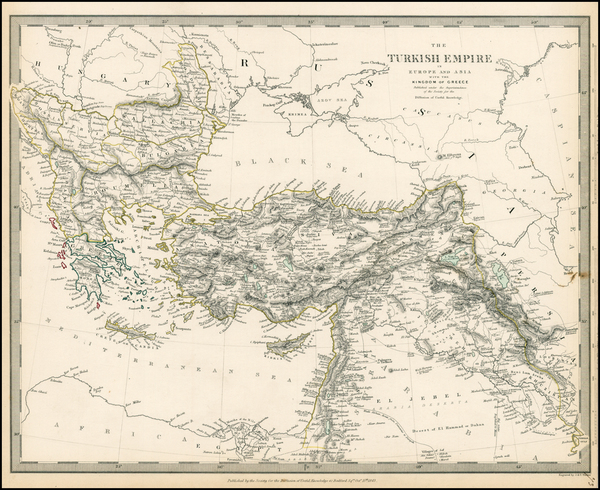 67-Turkey, Turkey & Asia Minor and Greece Map By SDUK