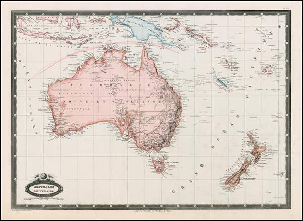 40-Australia & Oceania, Australia, Oceania and New Zealand Map By F.A. Garnier